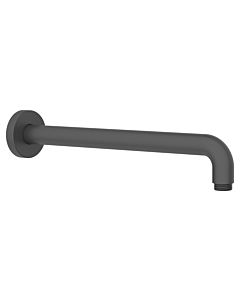 AquaCraft 100 shower arm 300 mm matt black | Shower arm for wall mounting | Metal shower accessories | 2000 0/2 inch connection for overhead shower | Modern shower extension | Wall-mounted shower arm matt black
